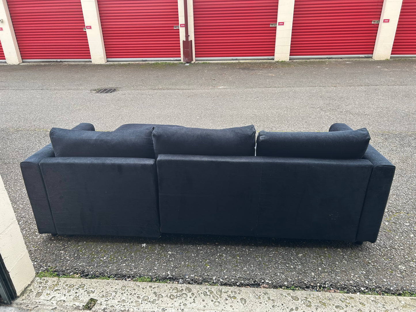Dark Blue IKEA Vimle Corner Sofa