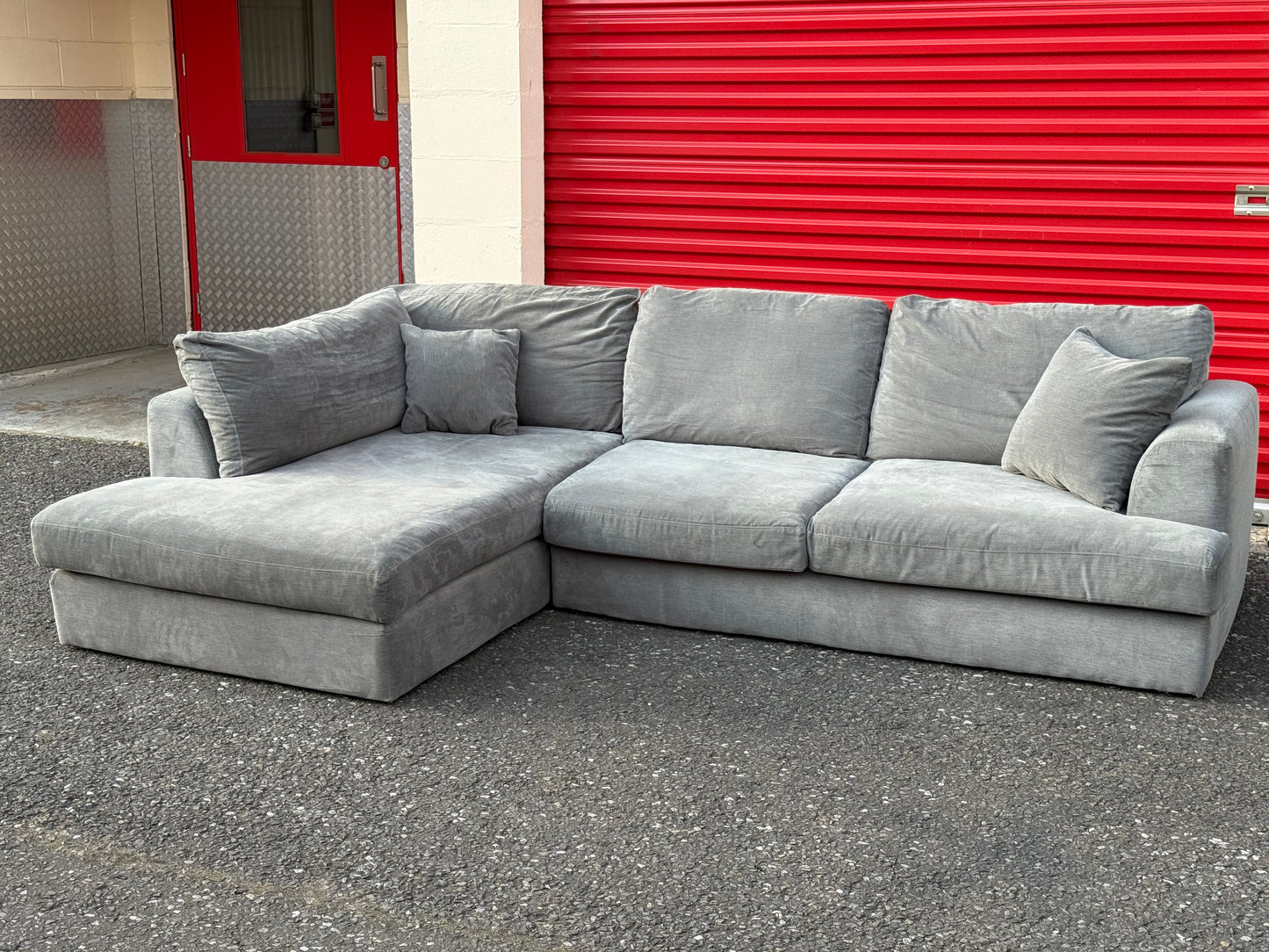 Next Stratus Grey Corner Sofa