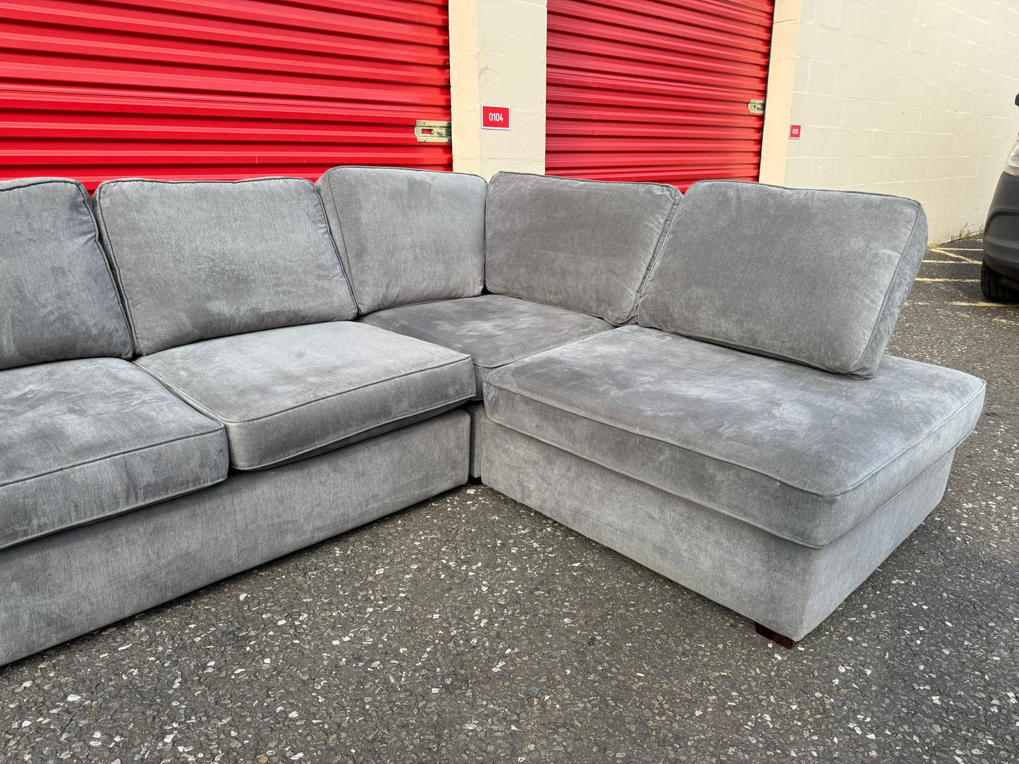 DFS Orka Grey Corner Sofa