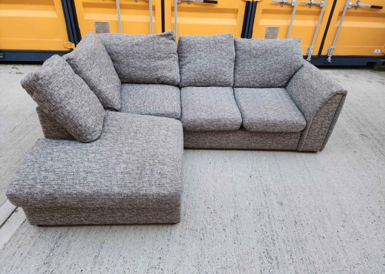 Grey Compact Corner Sofa