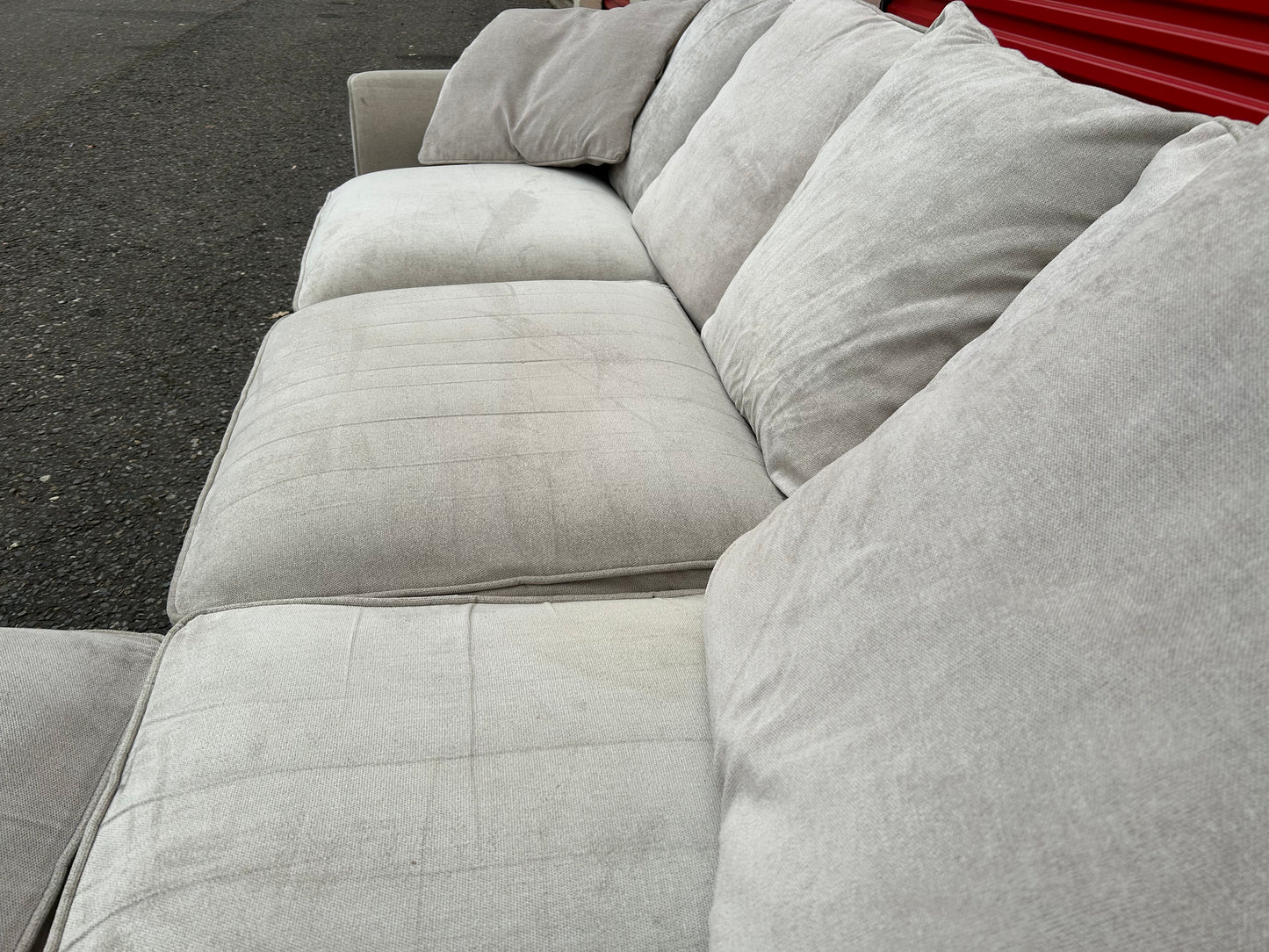 Plush Cream Corner Sofa