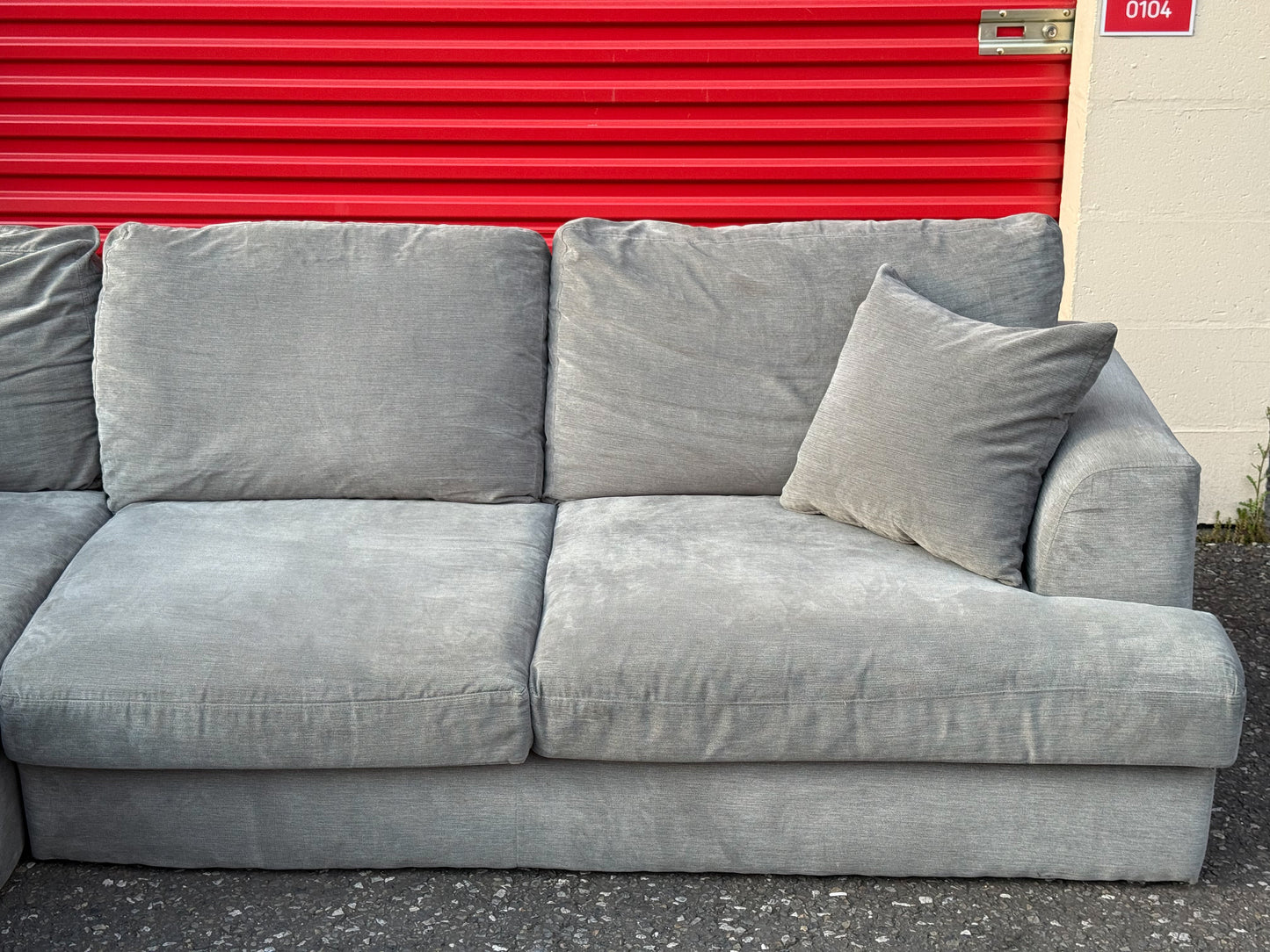 Next Stratus Grey Corner Sofa