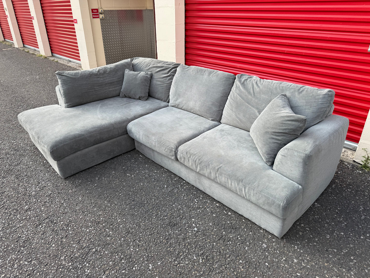 Next Stratus Grey Corner Sofa