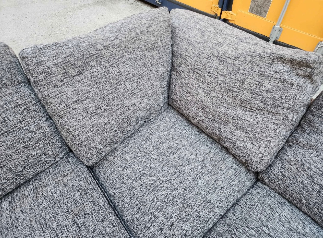 Grey Compact Corner Sofa
