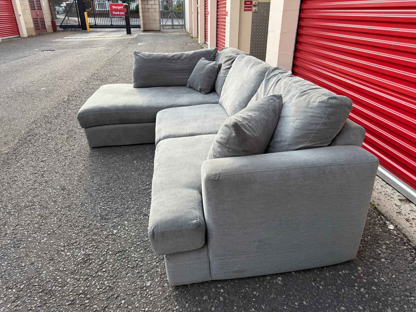 Next Stratus Grey Corner Sofa