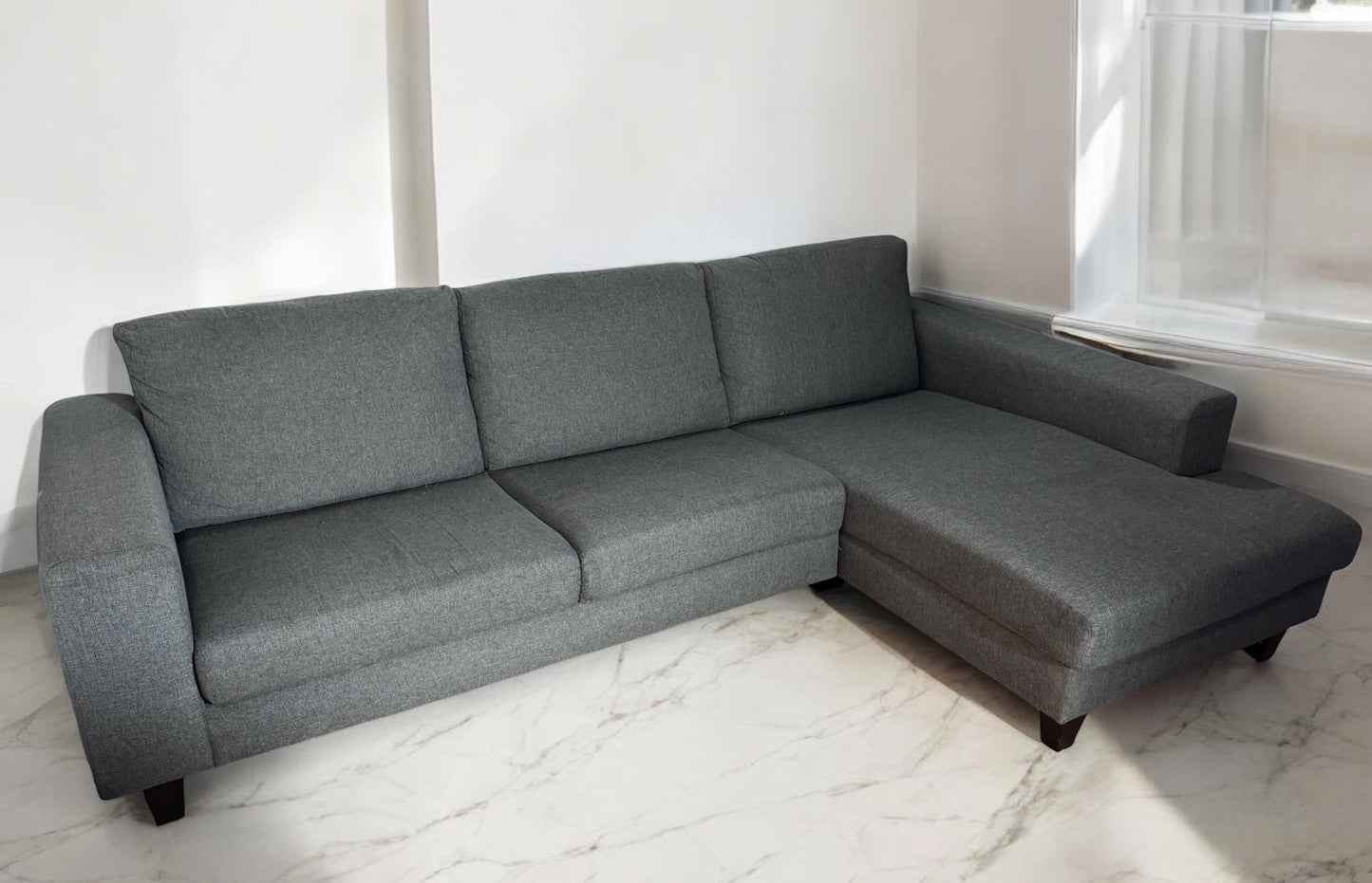 Grey John Lewis L Shape Sofa