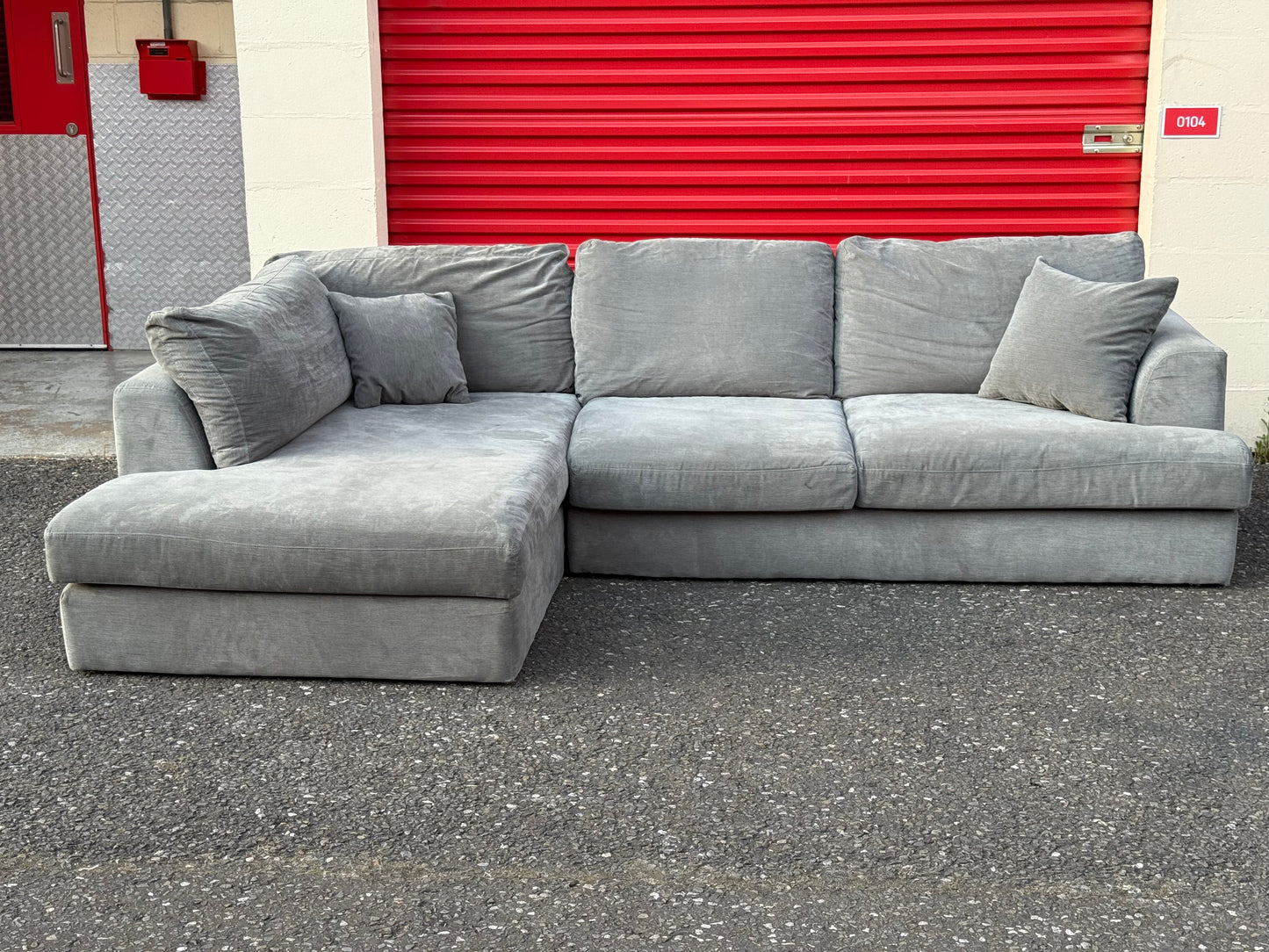 Next Stratus Grey Corner Sofa