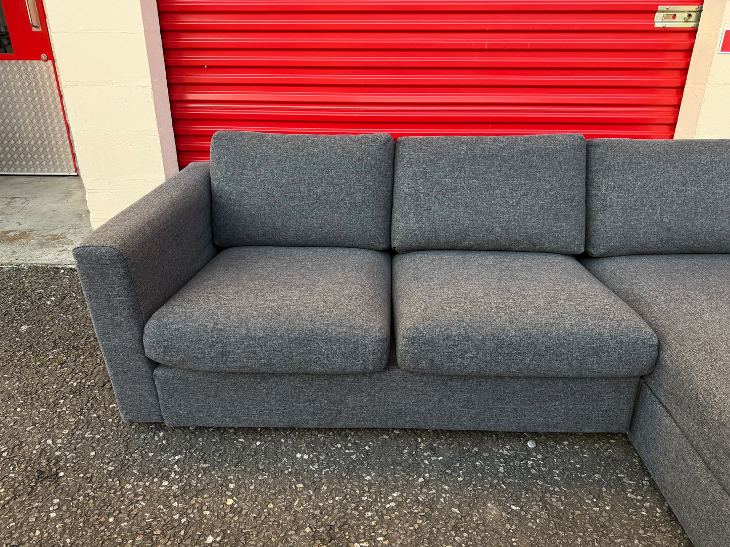 Grey IKEA Vimle Chaise Sofa