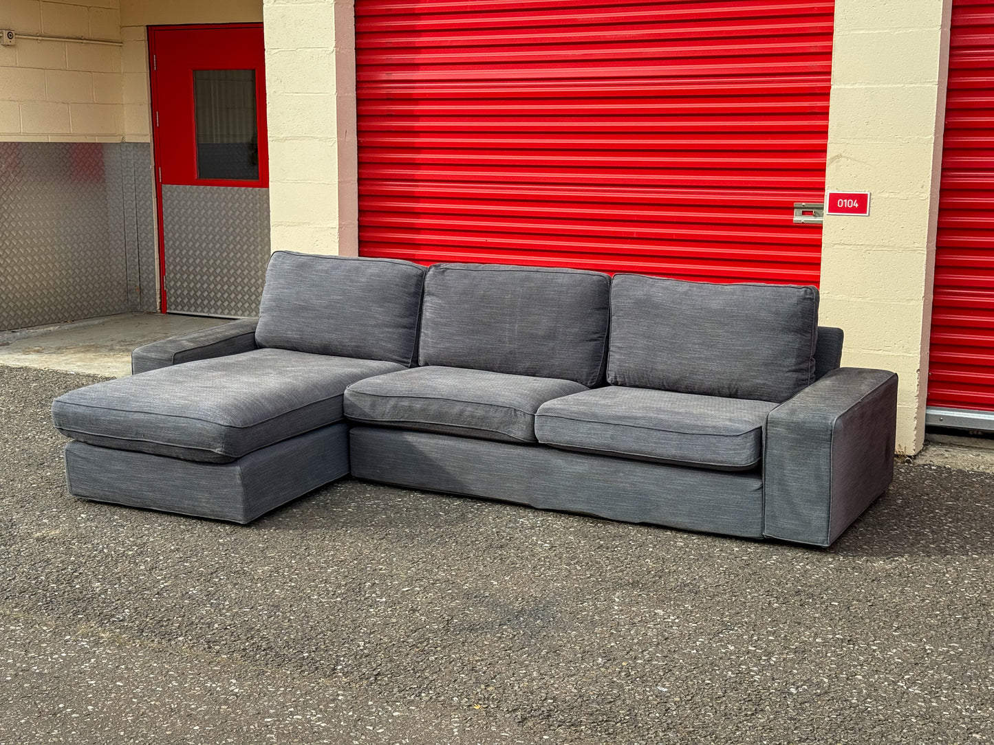 Grey IKEA Kivik Corner Sofa