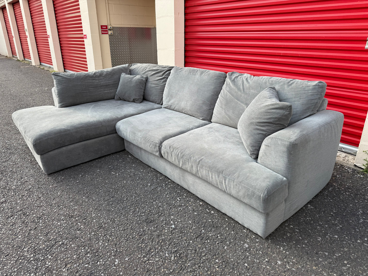 Next Stratus Grey Corner Sofa