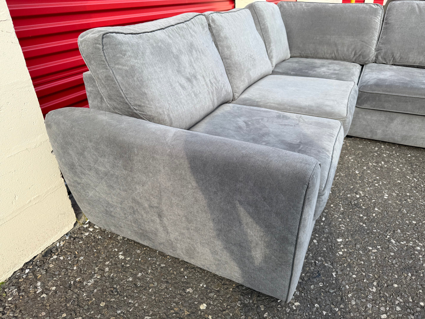 DFS Orka Grey Corner Sofa