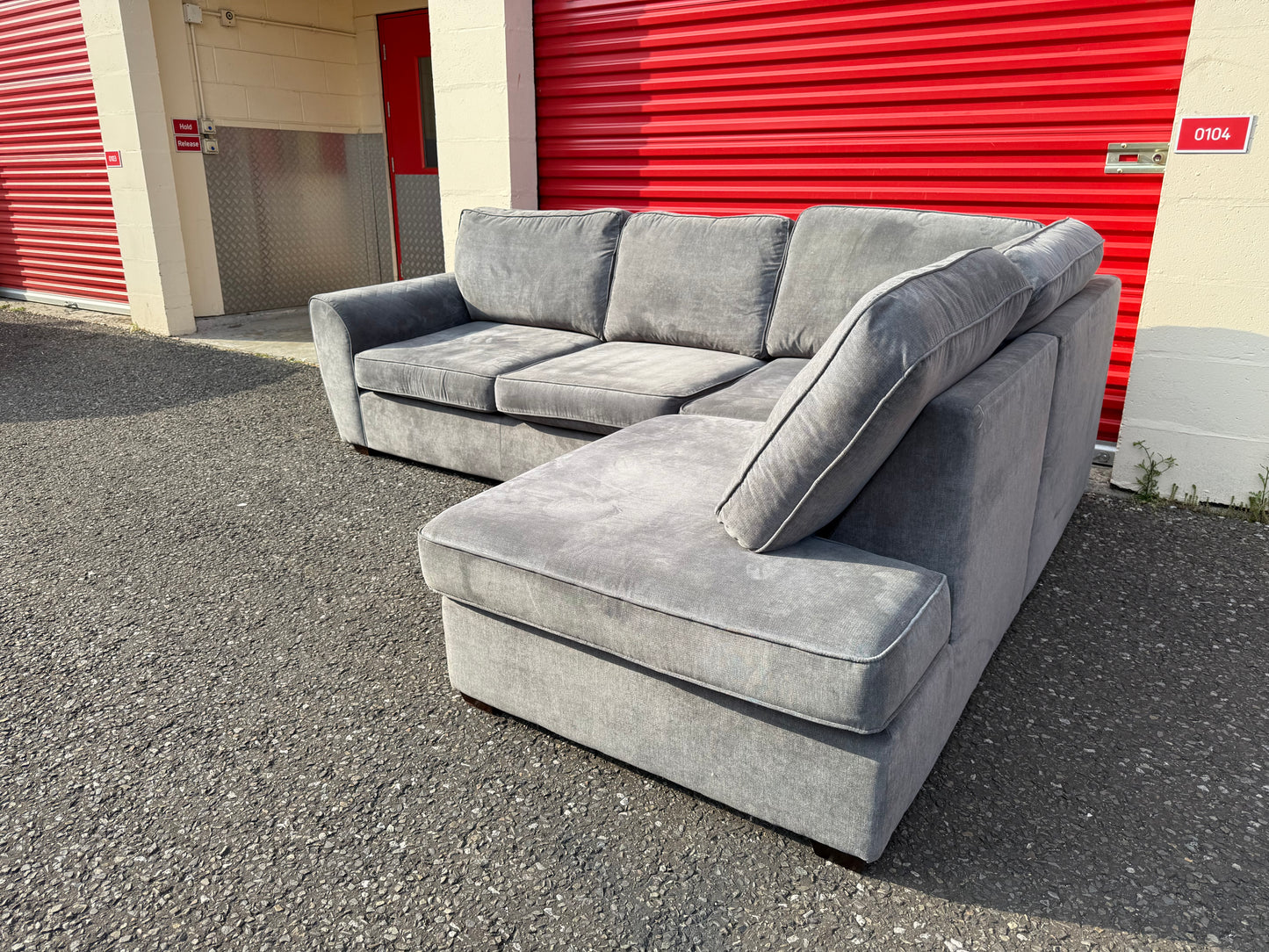 DFS Orka Grey Corner Sofa