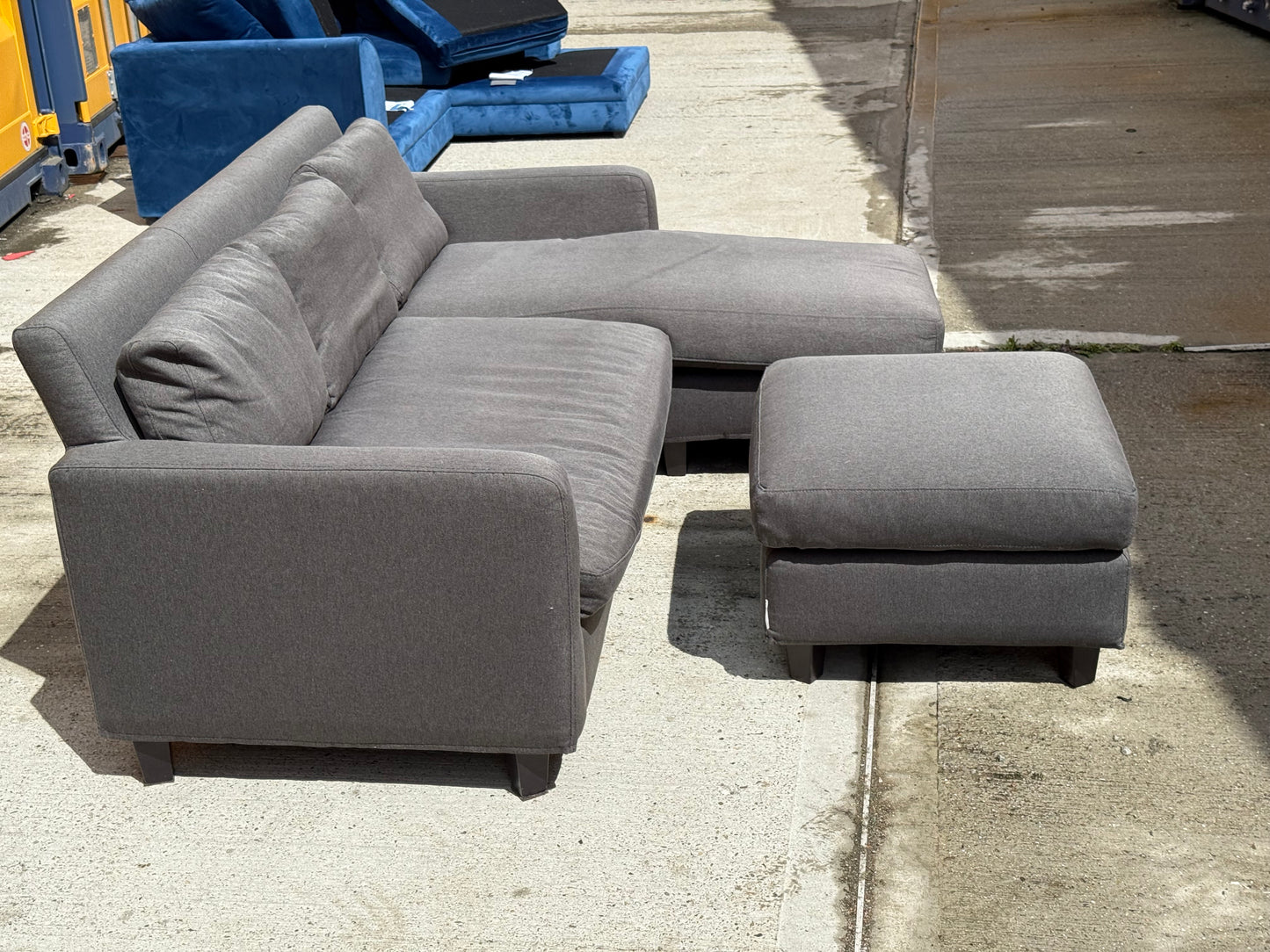 Grey Habitat Reversible Corner Sofa