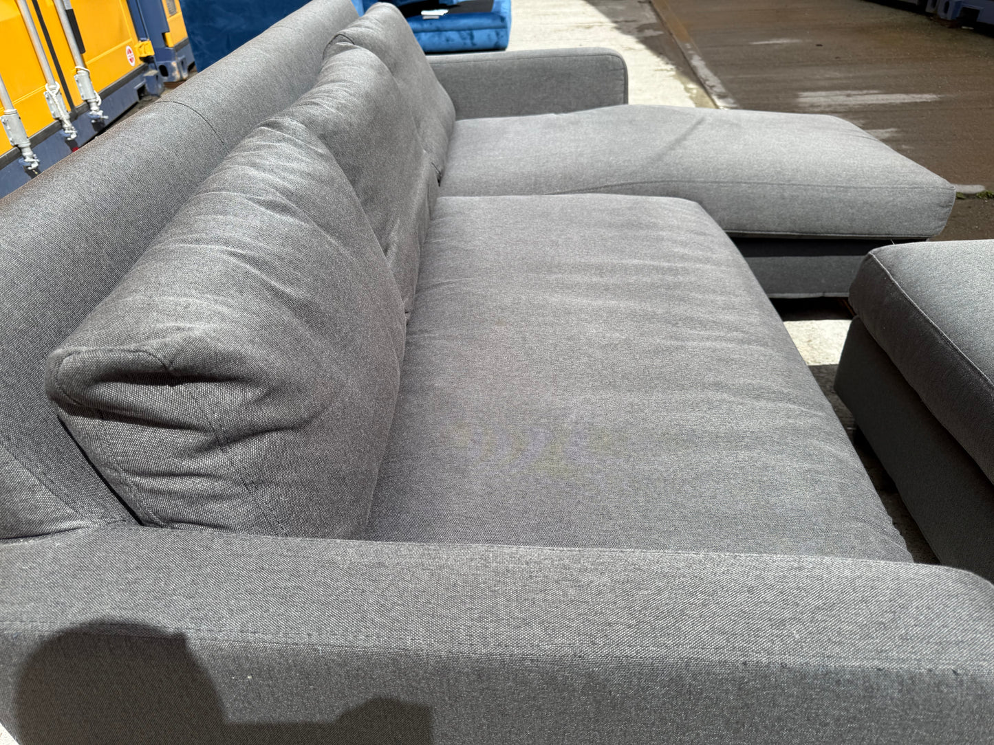 Grey Habitat Reversible Corner Sofa