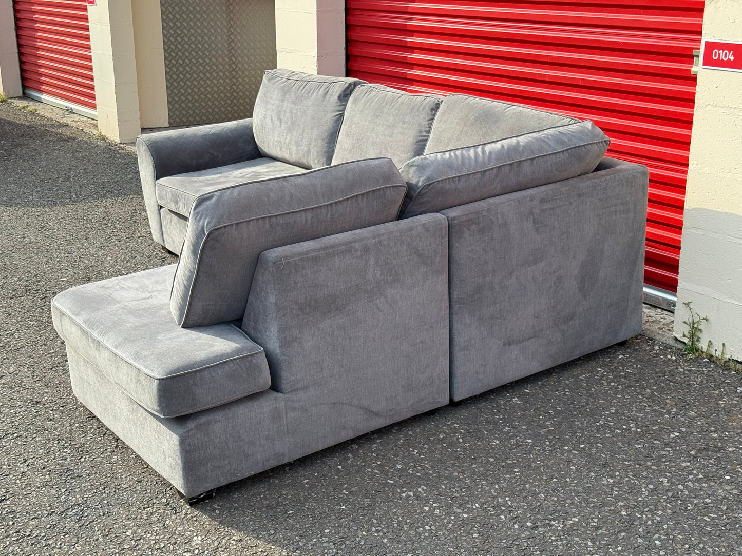 DFS Orka Grey Corner Sofa
