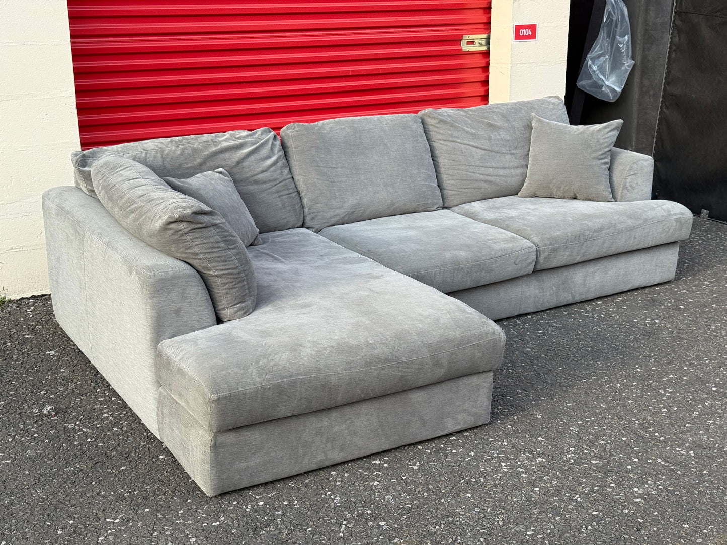 Next Stratus Grey Corner Sofa