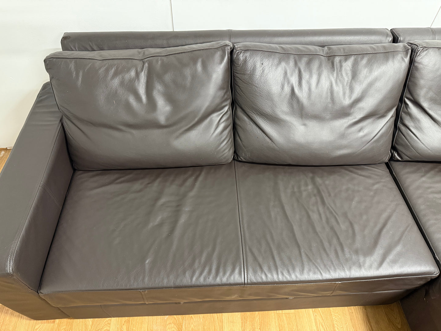 Brown Leather Corner Sofa Bed
