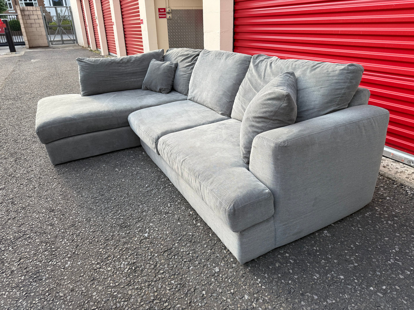 Next Stratus Grey Corner Sofa