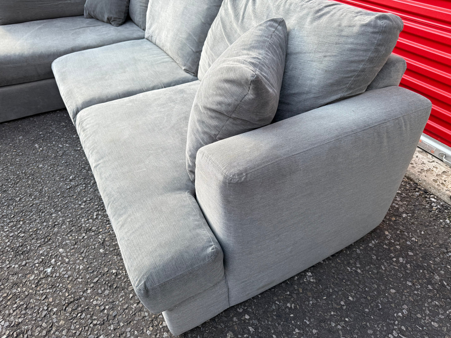 Next Stratus Grey Corner Sofa