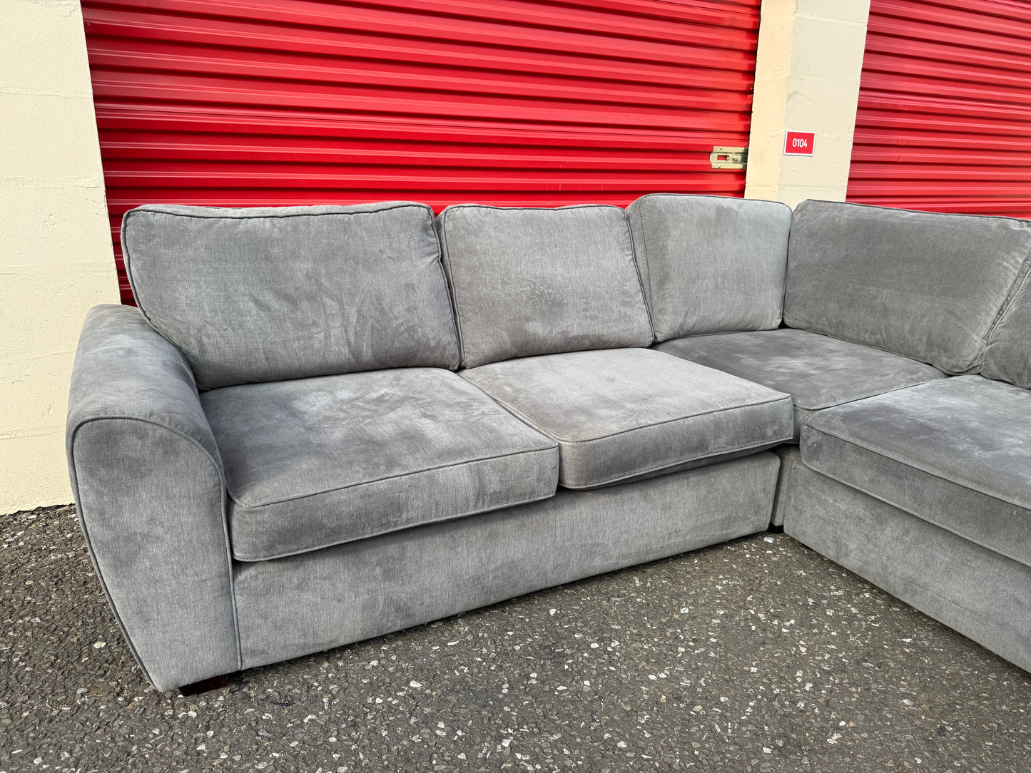 DFS Orka Grey Corner Sofa