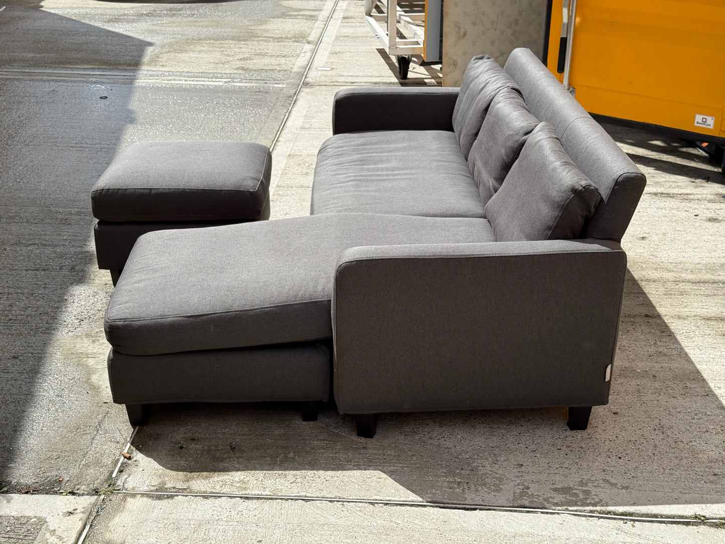 Grey Habitat Reversible Corner Sofa