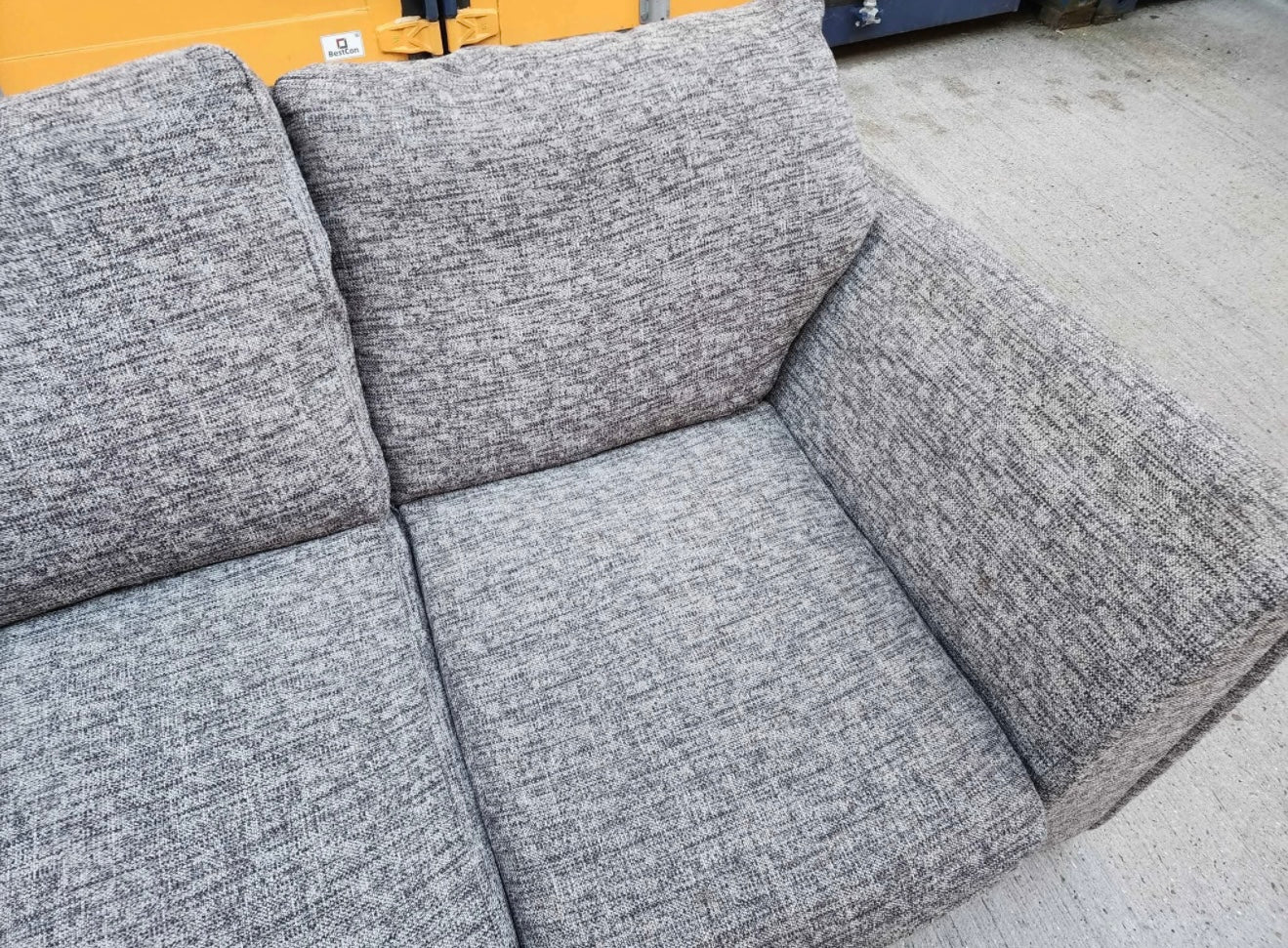 Grey Compact Corner Sofa