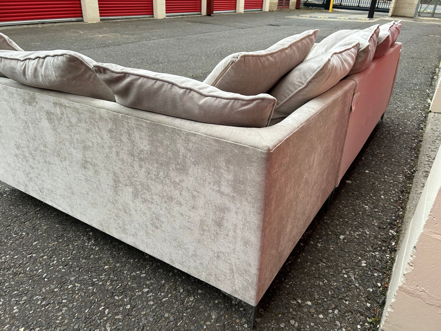 Plush Cream Corner Sofa