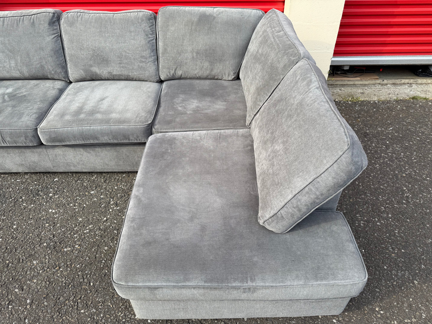 DFS Orka Grey Corner Sofa