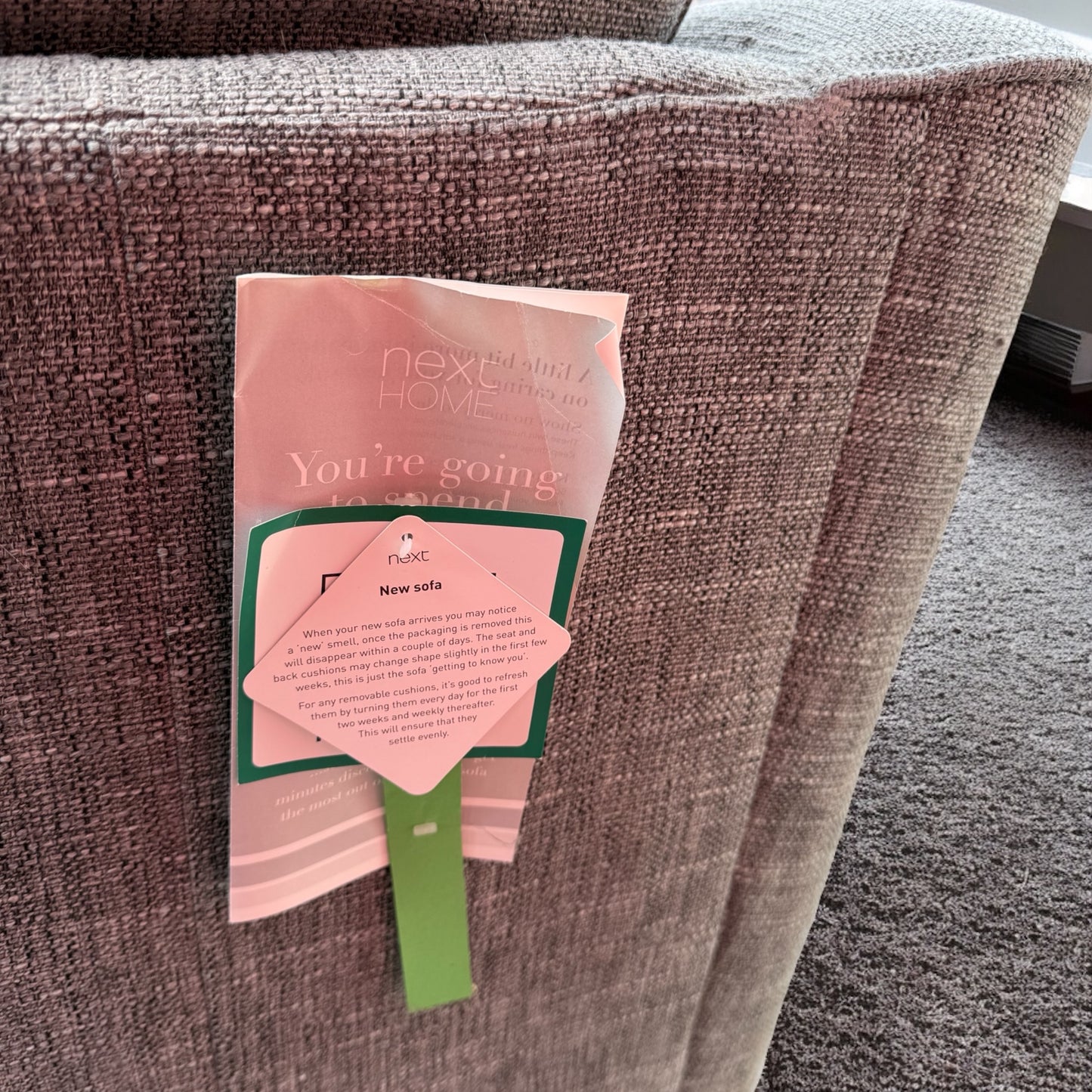 Next Heath Grey Corner Sofa