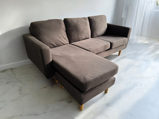 Grey L Shape Sofa