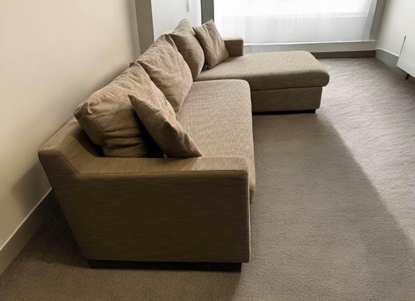 Beige Dwell Corner Sofa Bed