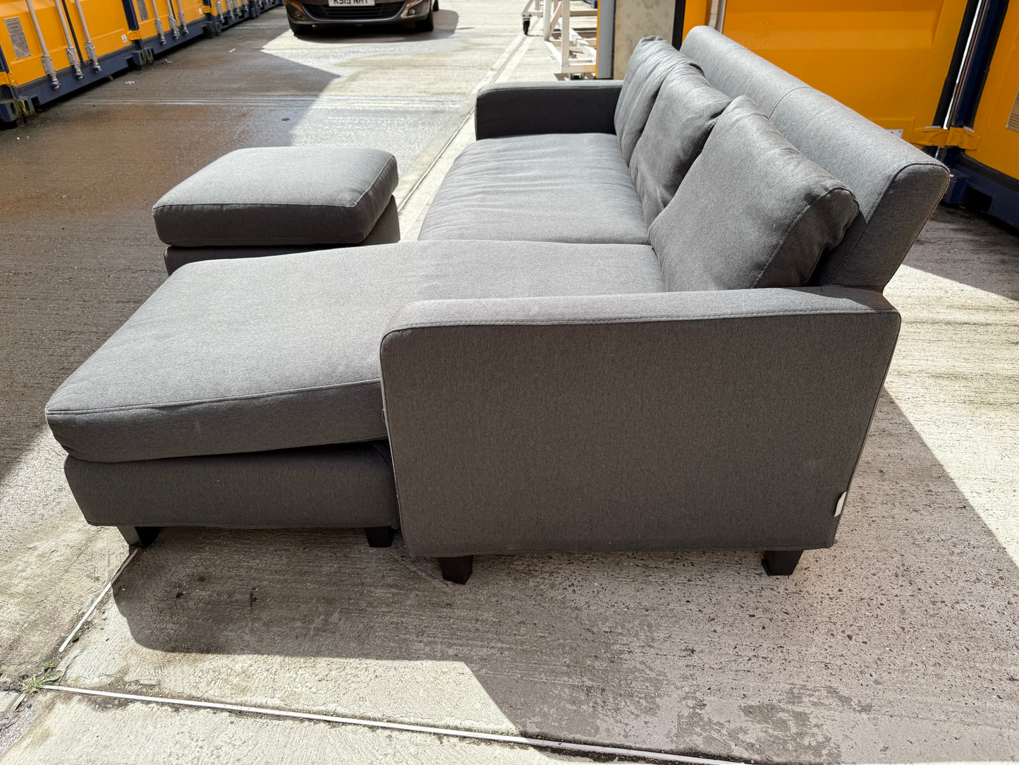 Grey Habitat Reversible Corner Sofa