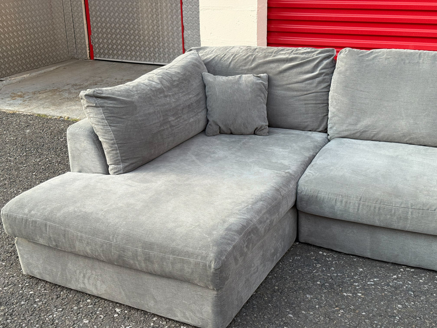 Next Stratus Grey Corner Sofa
