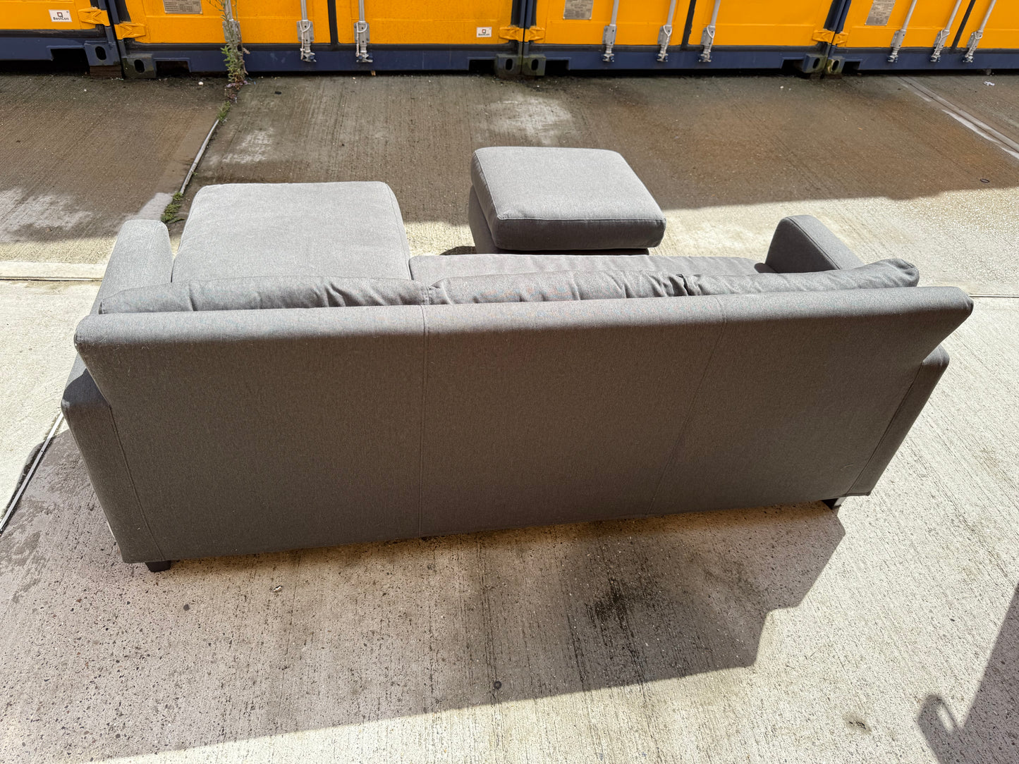 Grey Habitat Reversible Corner Sofa