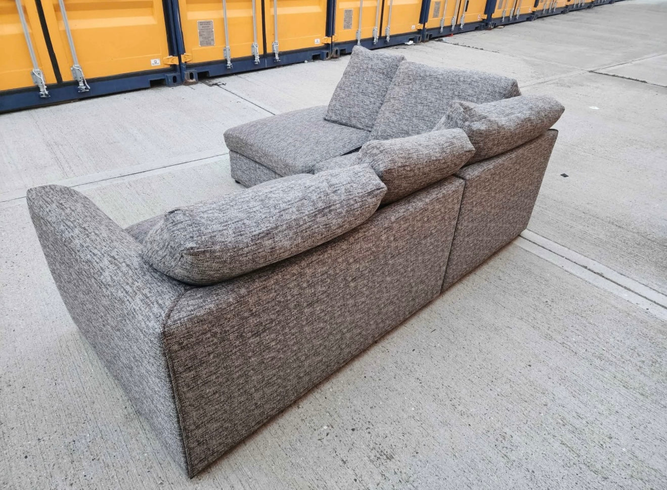 Grey Compact Corner Sofa