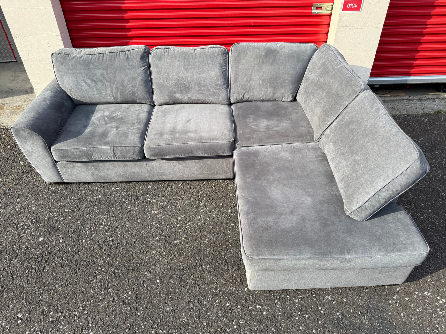 DFS Orka Grey Corner Sofa