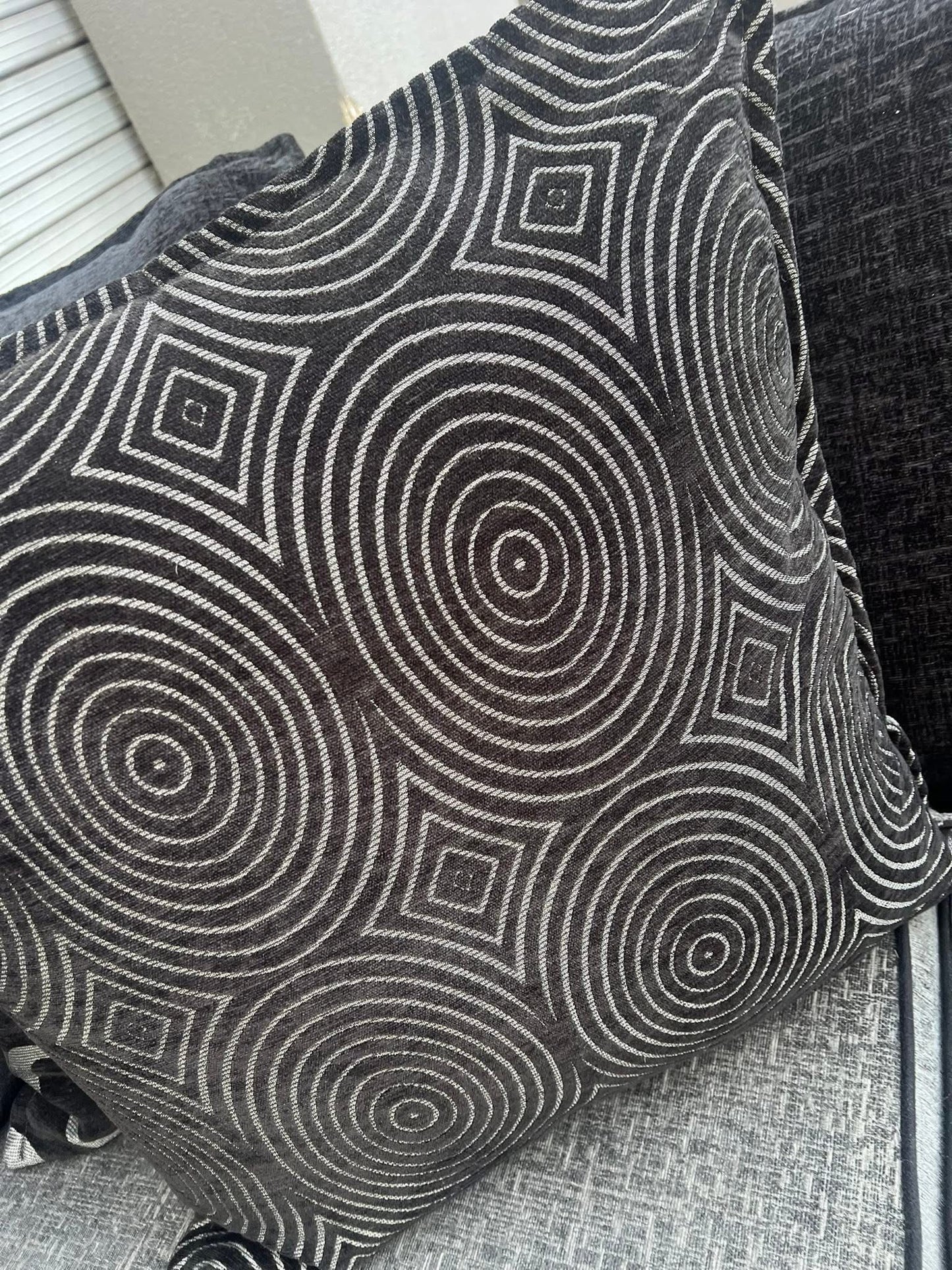 Grey & Black DFS Corner Sofa