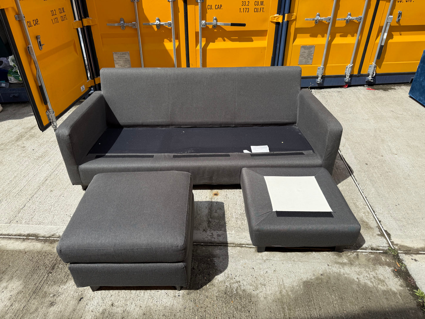 Grey Habitat Reversible Corner Sofa