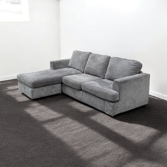 DFS Freya Grey Corner Sofa
