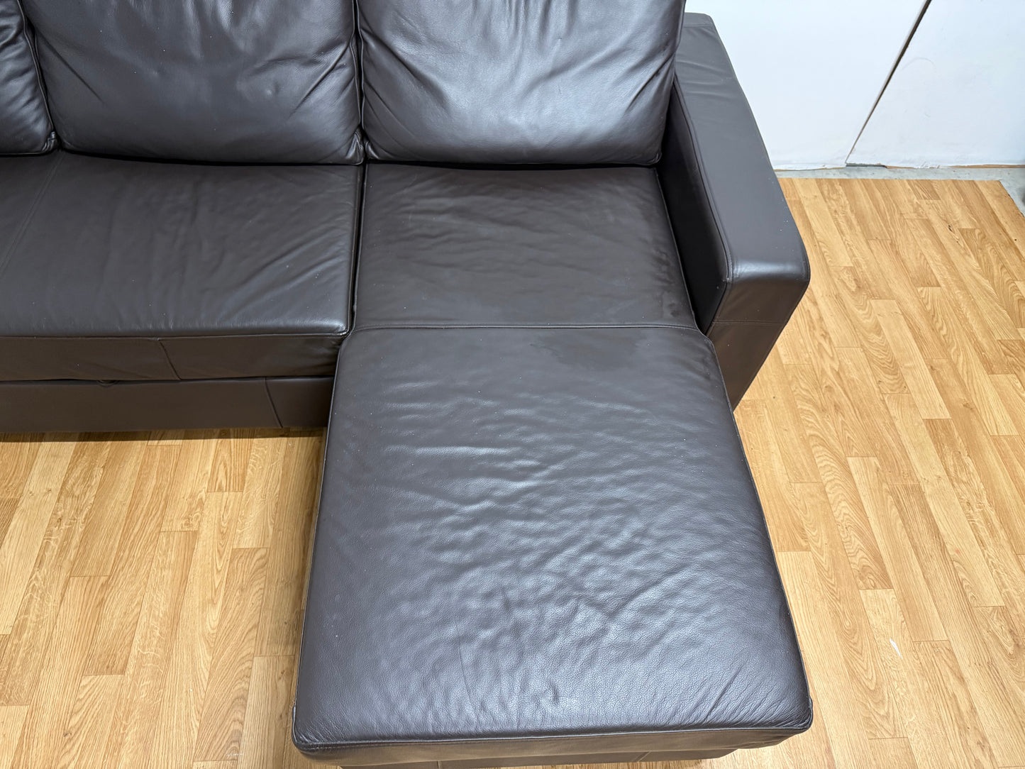 Brown Leather Corner Sofa Bed