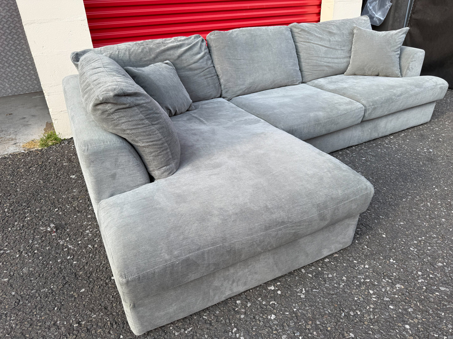 Next Stratus Grey Corner Sofa