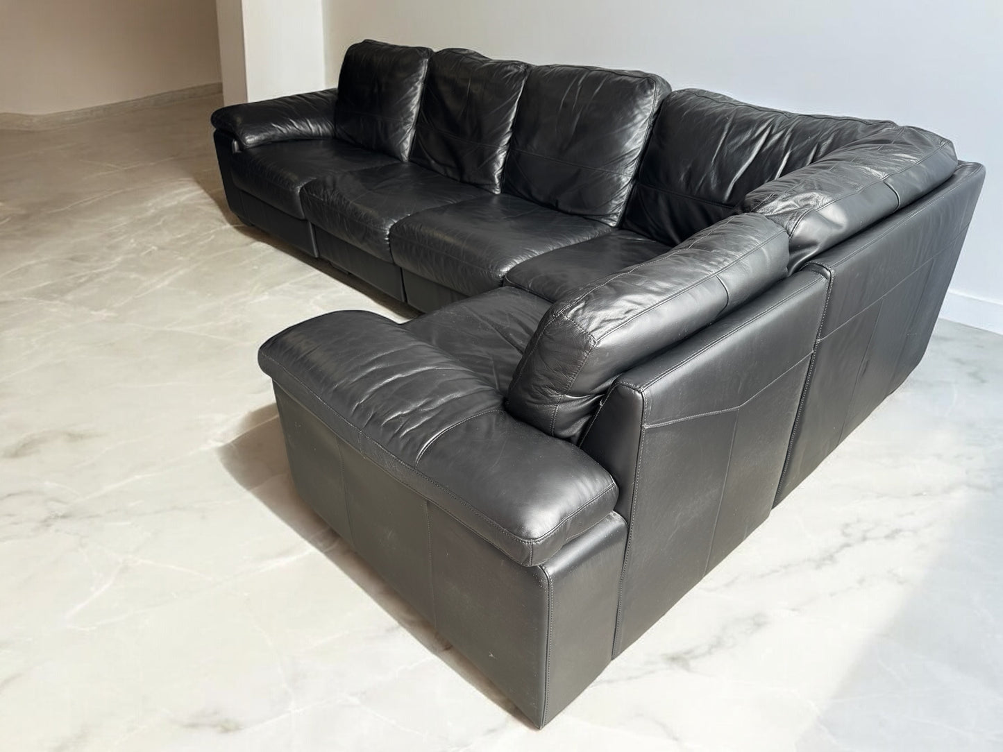 Genuine Leather Modular Sofa