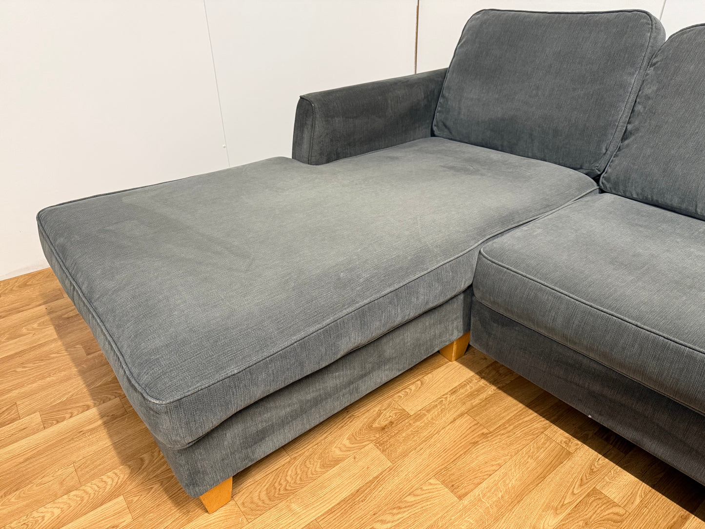 Grey Fabric Corner Sofa