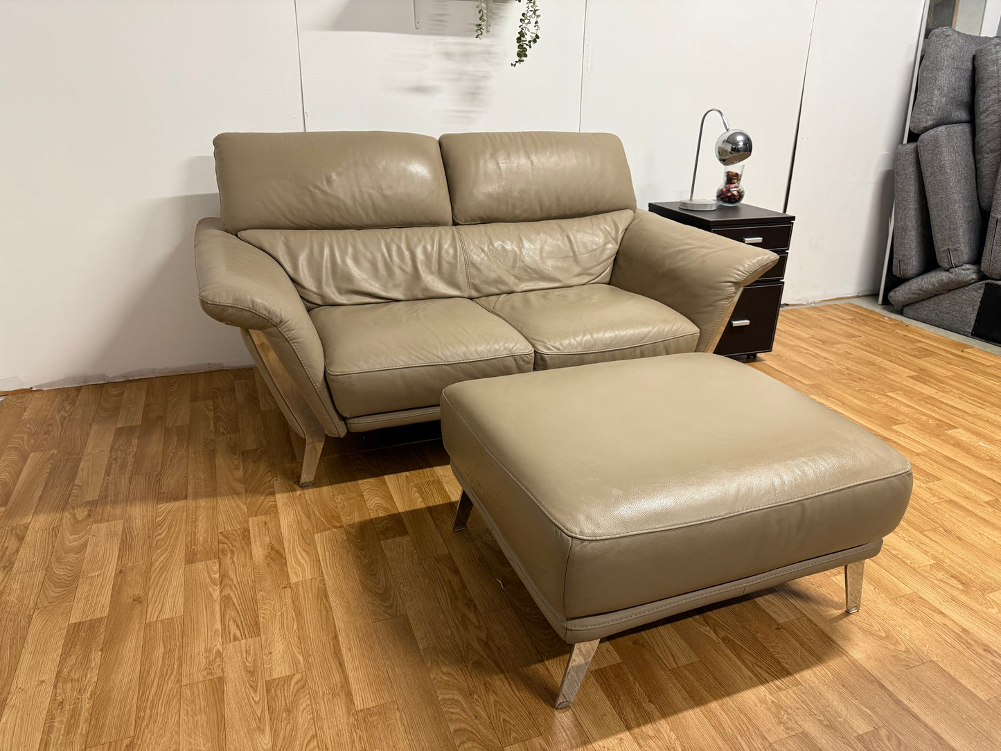 Italian Leather 2 Seater Sofa