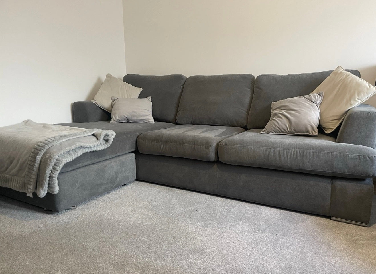 Grey DFS Freya Corner Sofa