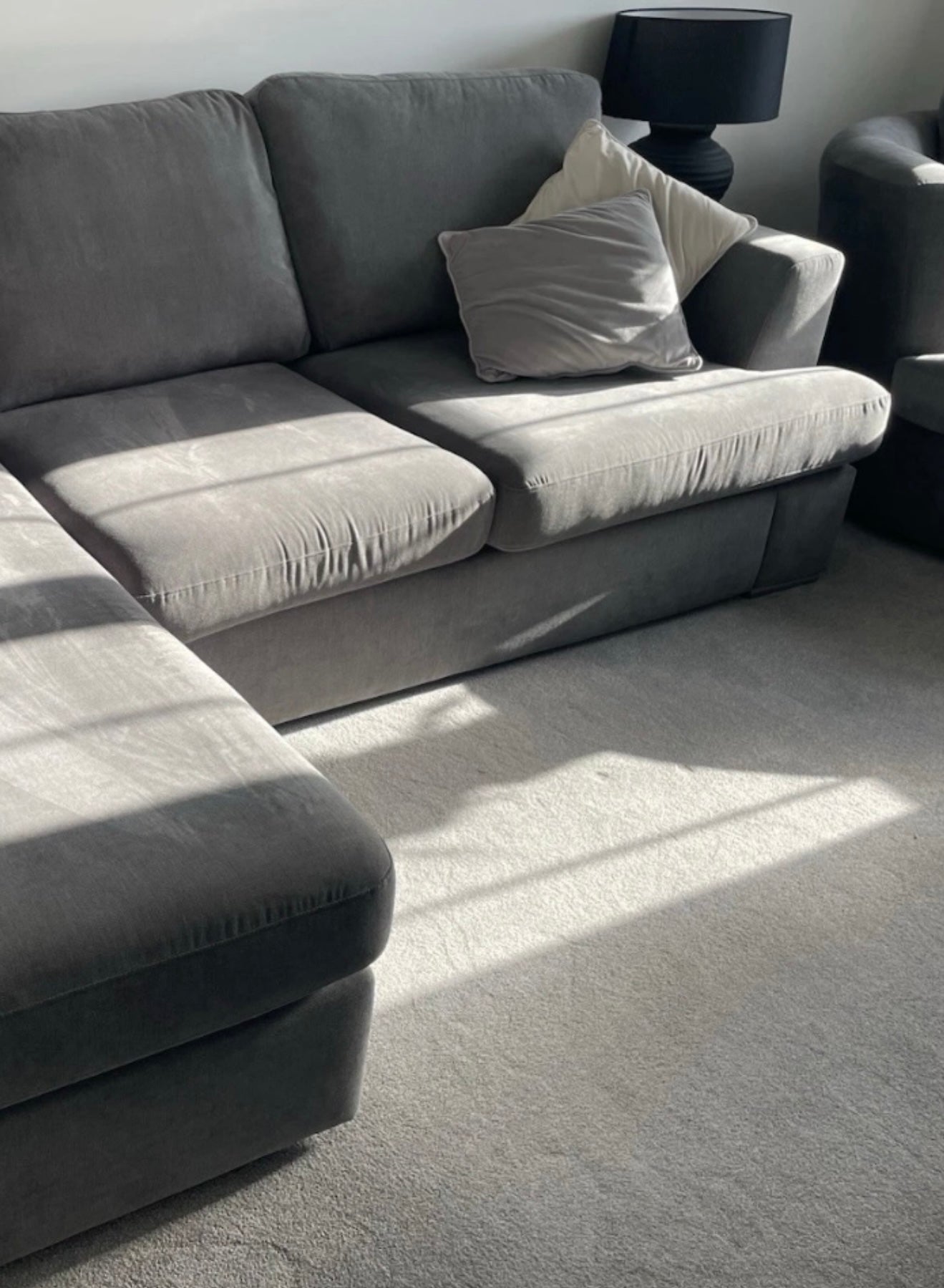 Grey DFS Freya Corner Sofa