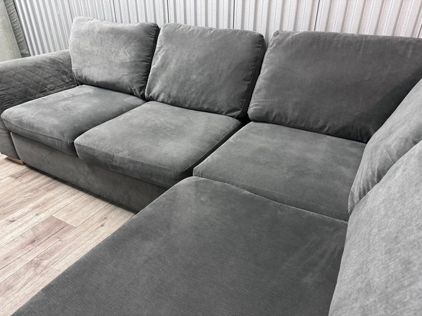 Grey DFS Orka Corner Sofa
