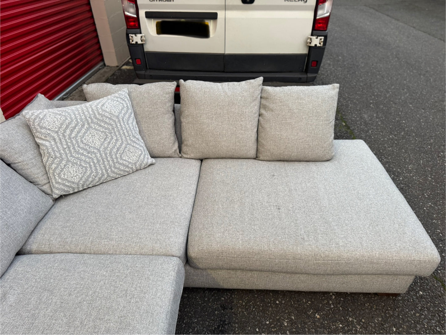 Grey DFS Corner Sofa