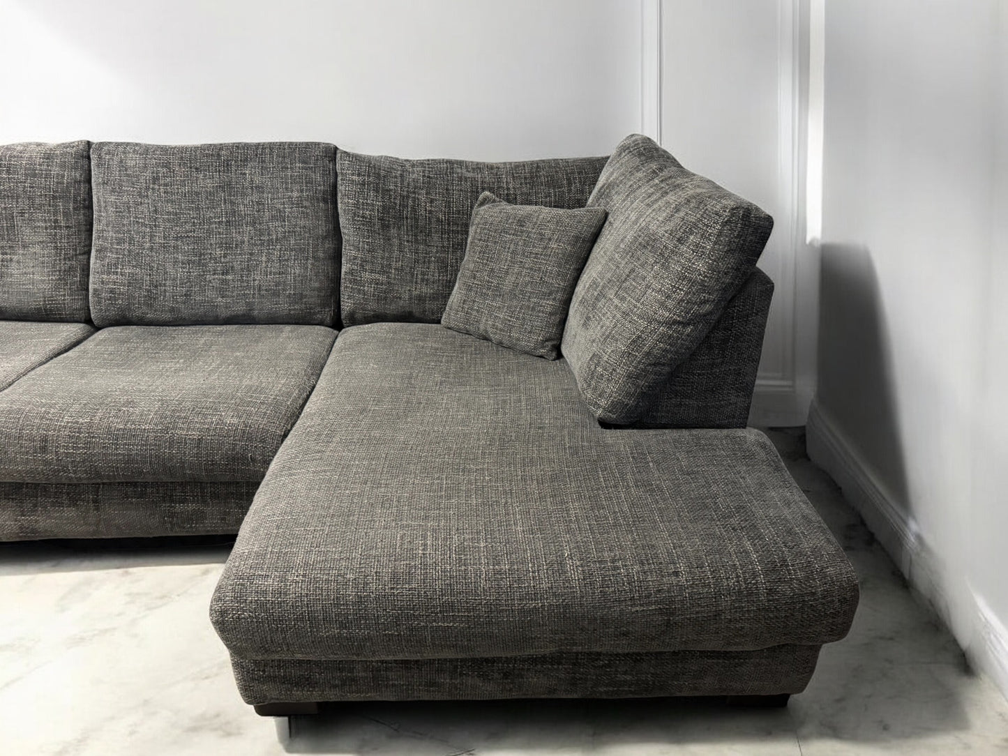 Grey Dunelm Corner Sofa