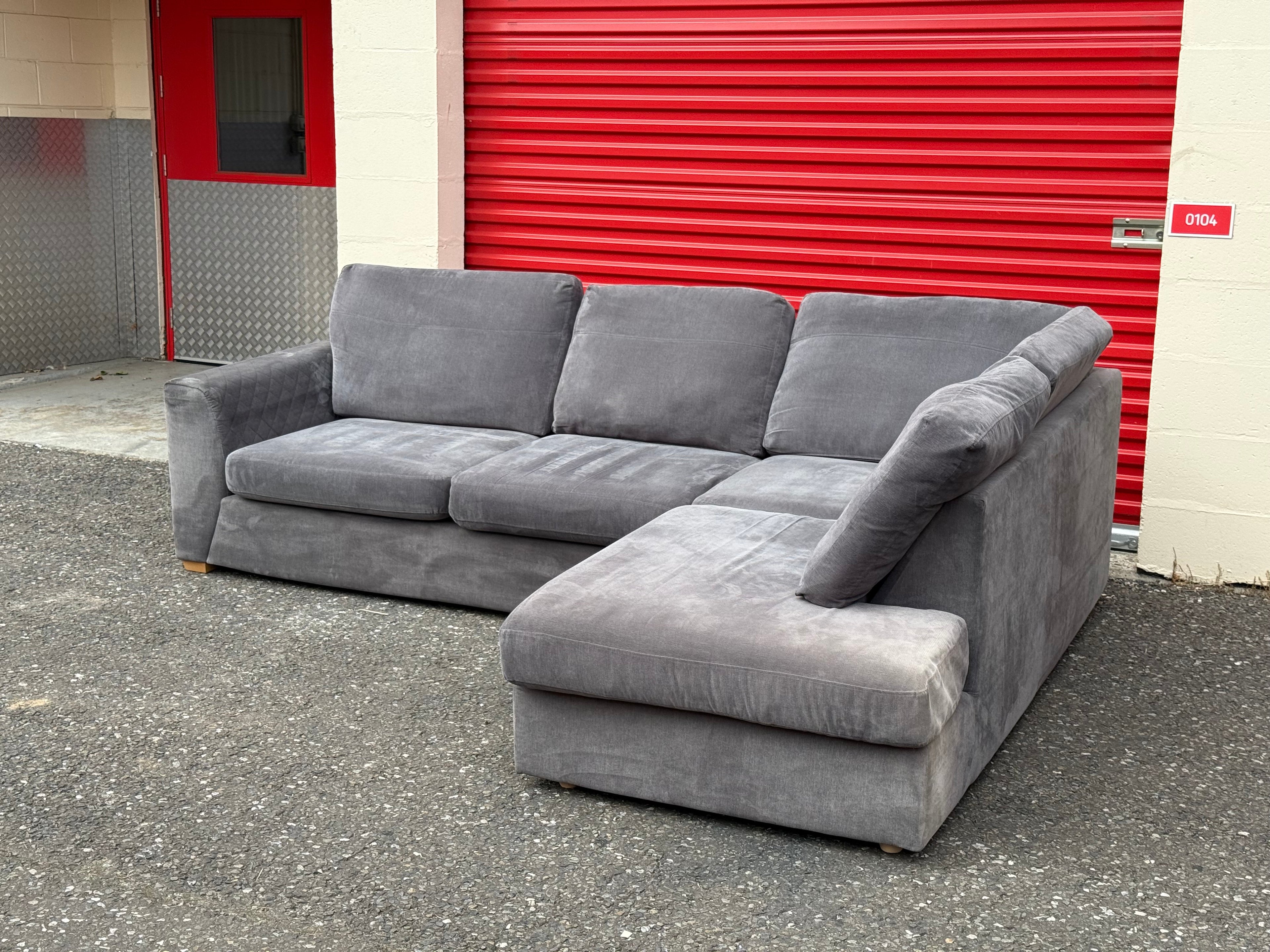 Grey DFS Orka Corner Sofa